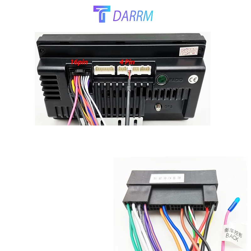 For Hyundai Tucson ix35 Sonata Santa Fe Kia Sportage Rio Sorento 16 Pin Plug Connector Car Android Cable Wiring Harness