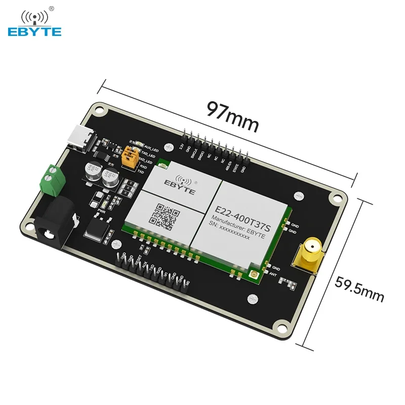 Test board LoRa Module 433/470MHz EBYTE E22-400TBH-02 5W 25Km Long distance Pre-welded E22-400T37S USB Interface Test Kit