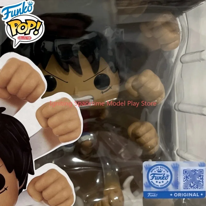 

Funko Pop Original One Piece Monkey D Luffy Figure Gum Gum Gatling #2217 Licensed Limited Edition Statue Gift for Fans Anime