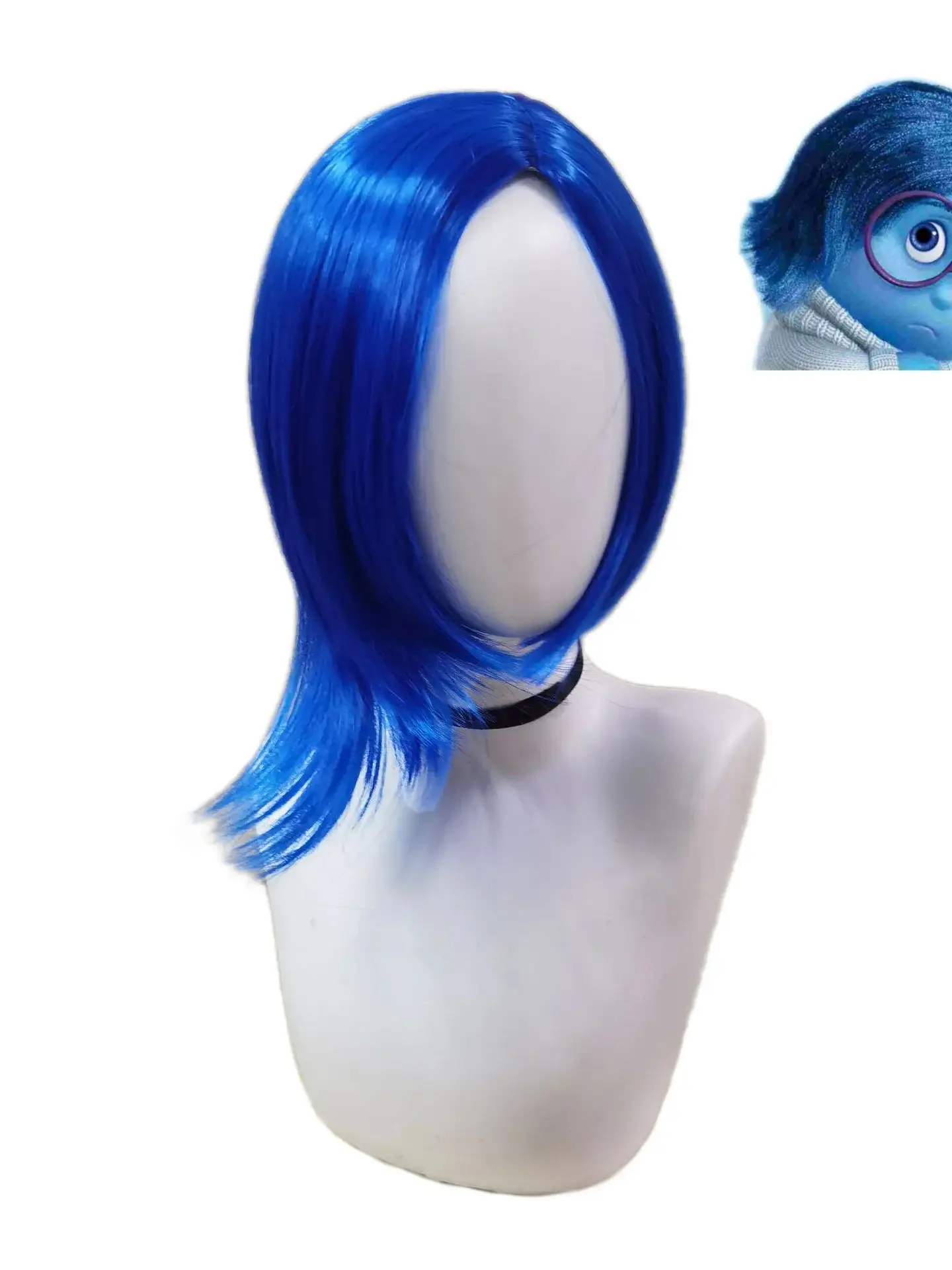 Anime Inside Out Orange Cosplay Parrucche di rabbia Capelli lisci Onda finale Parrucche anime ricci per le donne