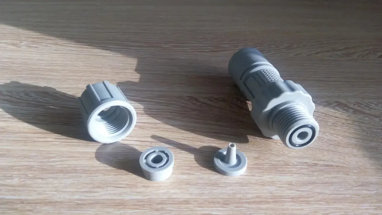 เช็ควาล์วของปั๊มวัดแสงไดอะแฟรมเชื่อมต่อกับท่อที่มีเส้นผ่านศูนย์กลางภายนอก 6 มม. และเส้นผ่านศูนย์กลางภายใน 4 มม.