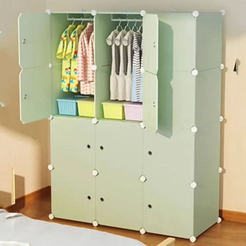 @9Display Open Wardrobe Display Cabinet Plastic Partitions Clothes Bedroom Organizer Wardrobe Storage
