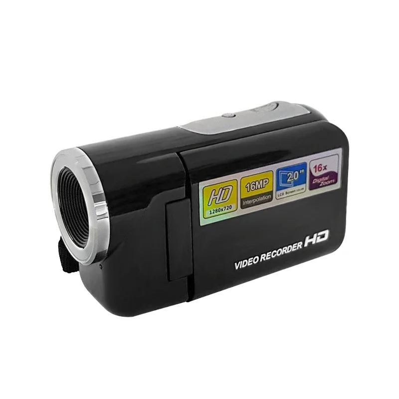 كاميرا فيديو 2.0 بوصة 16 مليون بكسل HD كاميرا تكبير رقمية 16X محمولة باليد SD/MMC TFT عرض DV DVR لمدون YouTube #5