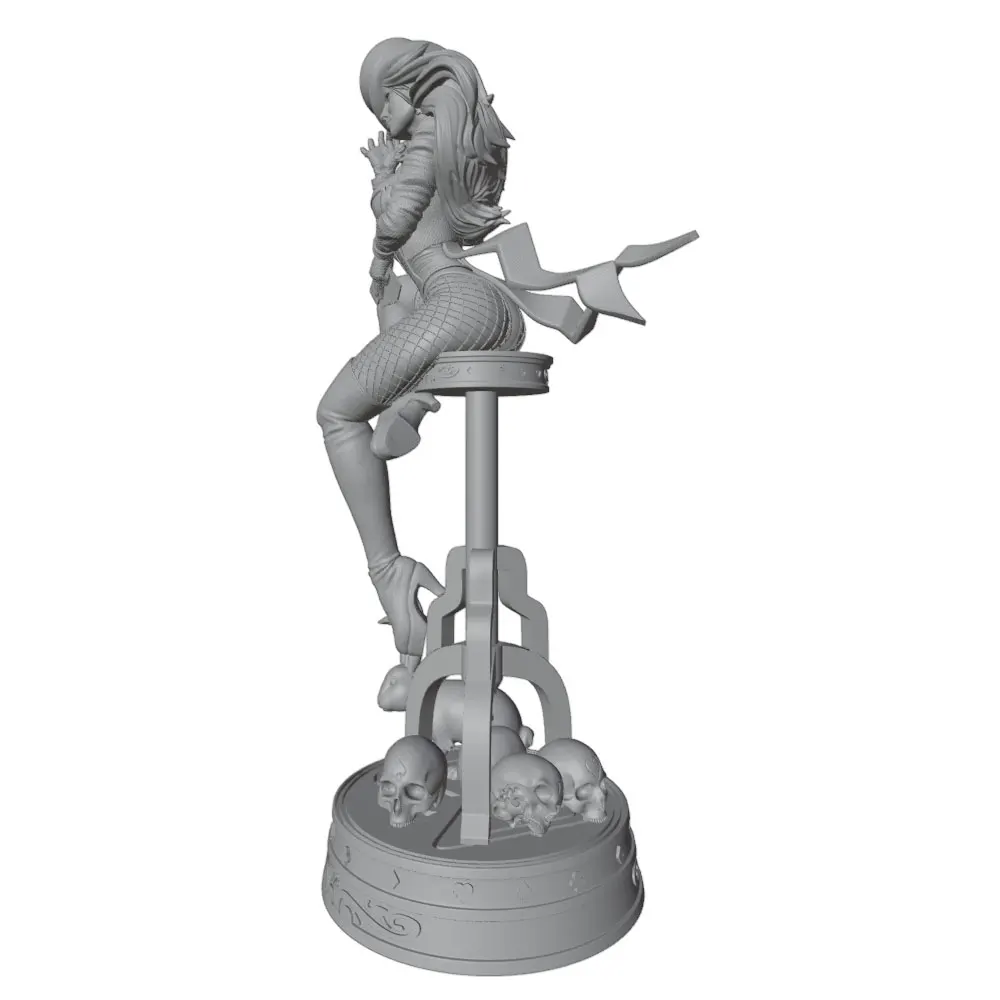 Figura decorativa 1/24 de personaje de anime - gris, DIY, sin montar - imagen 5