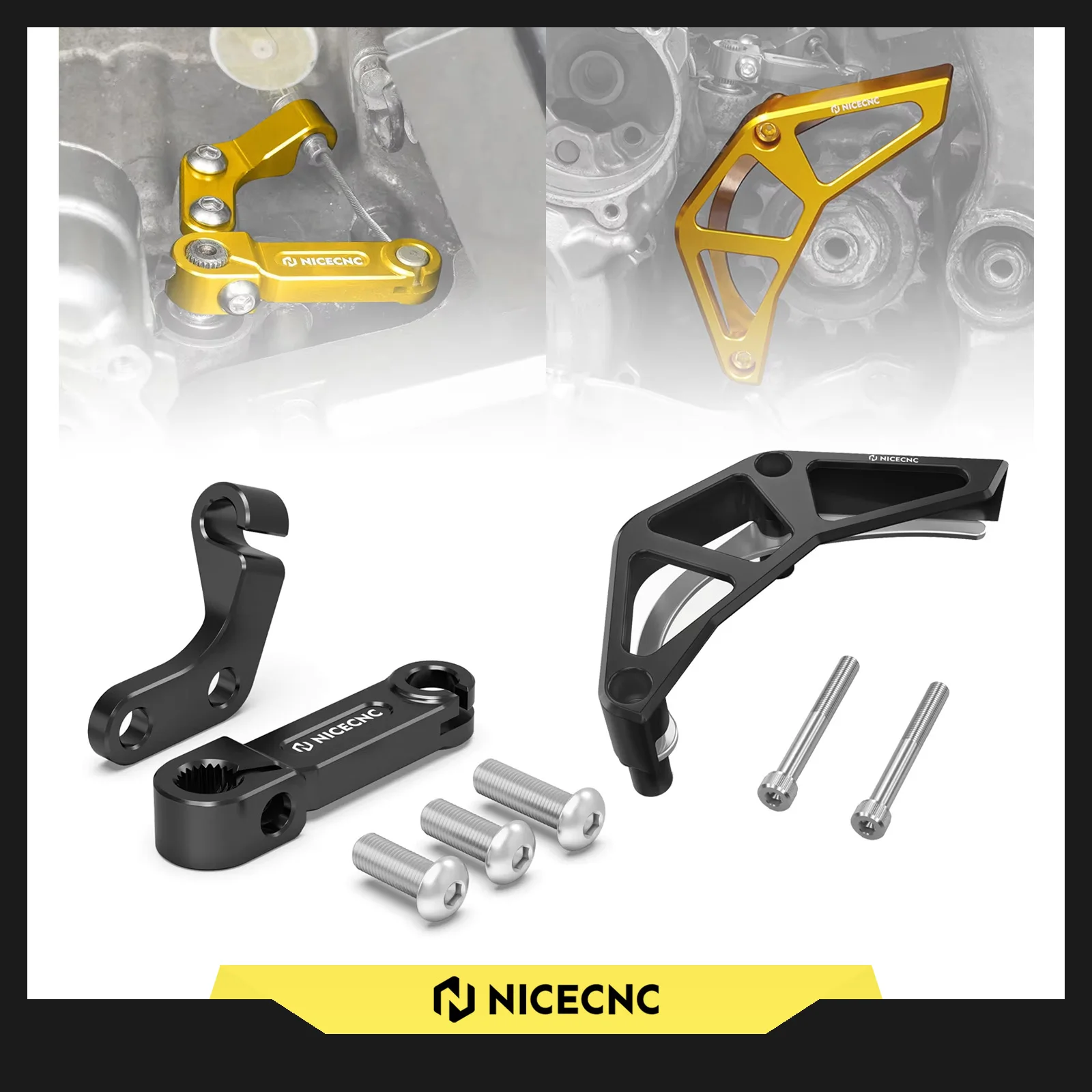 

2024 For Suzuki DRZ400S DRZ400SM 2000-2024 Front Sprocket Guard Chain Cover Clutch Release Arm Cable Stopper Kit DR-Z 400S 400SM