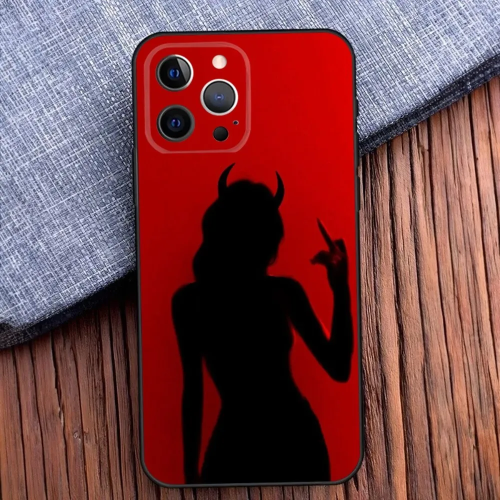 Silhouettes Sexy Girl  Phone Case For iPhone 16,15,14,13,12,11,Pro,X,XS,Max,XR,Plus,Mini Soft Black Cover