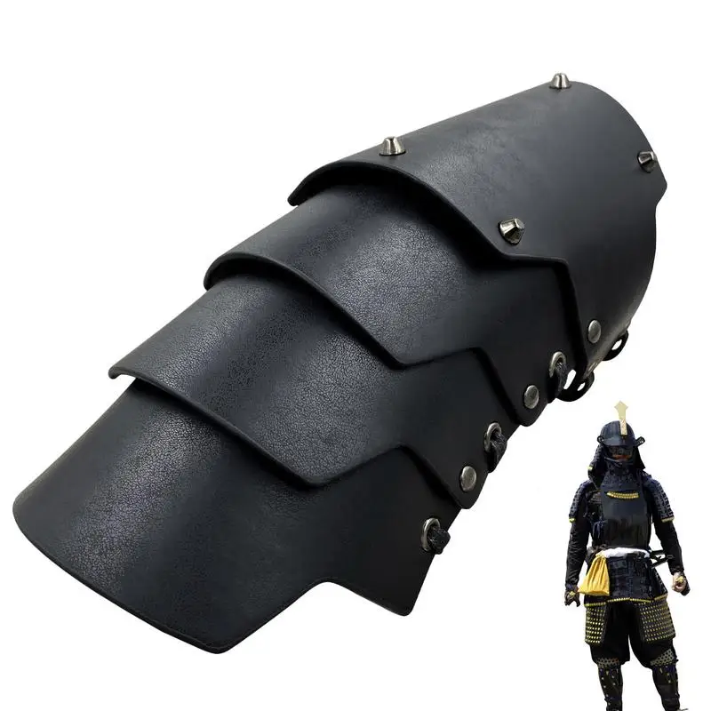 Medieval Arm Guards Medieval Gauntlet Wristband Cosplay Arm Bracers PU Leather Costume Bracer Viking Bracers For Historical