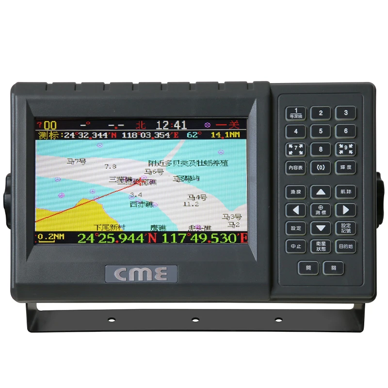 ملاح الأقمار الصناعية GPS البحرية 7 بوصة CME CNOOC YR72GP محدد موضع الرسم البياني متعدد الوظائف RE788GP