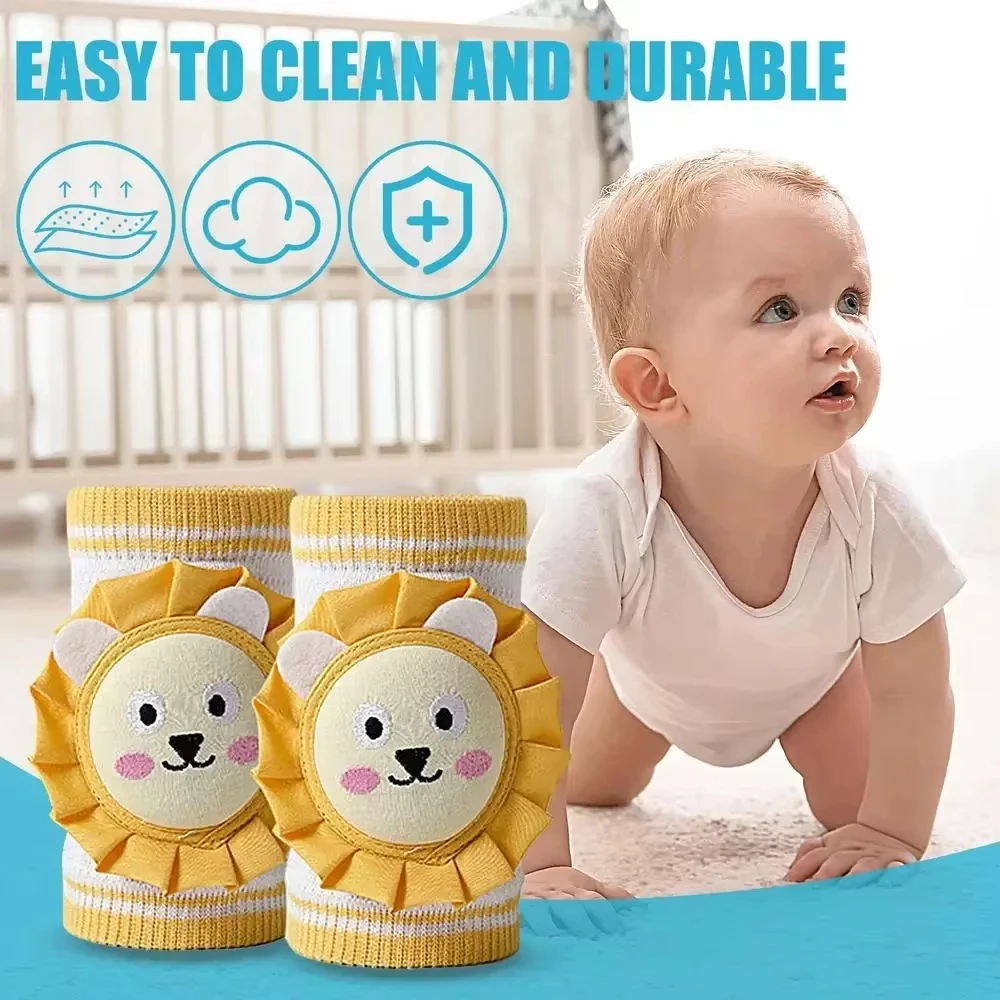 Baby Knee Pads for Crawling Anti-Slip and Protect Toddlers Knees Pad Kids Leg Warmer Accessories Infants Safety Walking Knee Pad