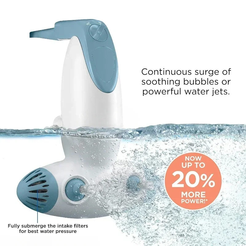 Portable Bath Spa with Dual Hydro Jets for Tub - Bath Spa Jet for Tub Creates Soothing Bubbles and/or Massage