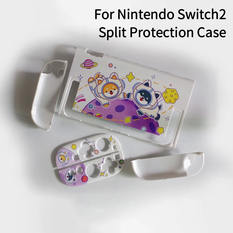 Para nintendo switch2 capa protetora rígida colocar no dock switch 2 capa de proteção dividida capa para pc ns2 console casca dura
