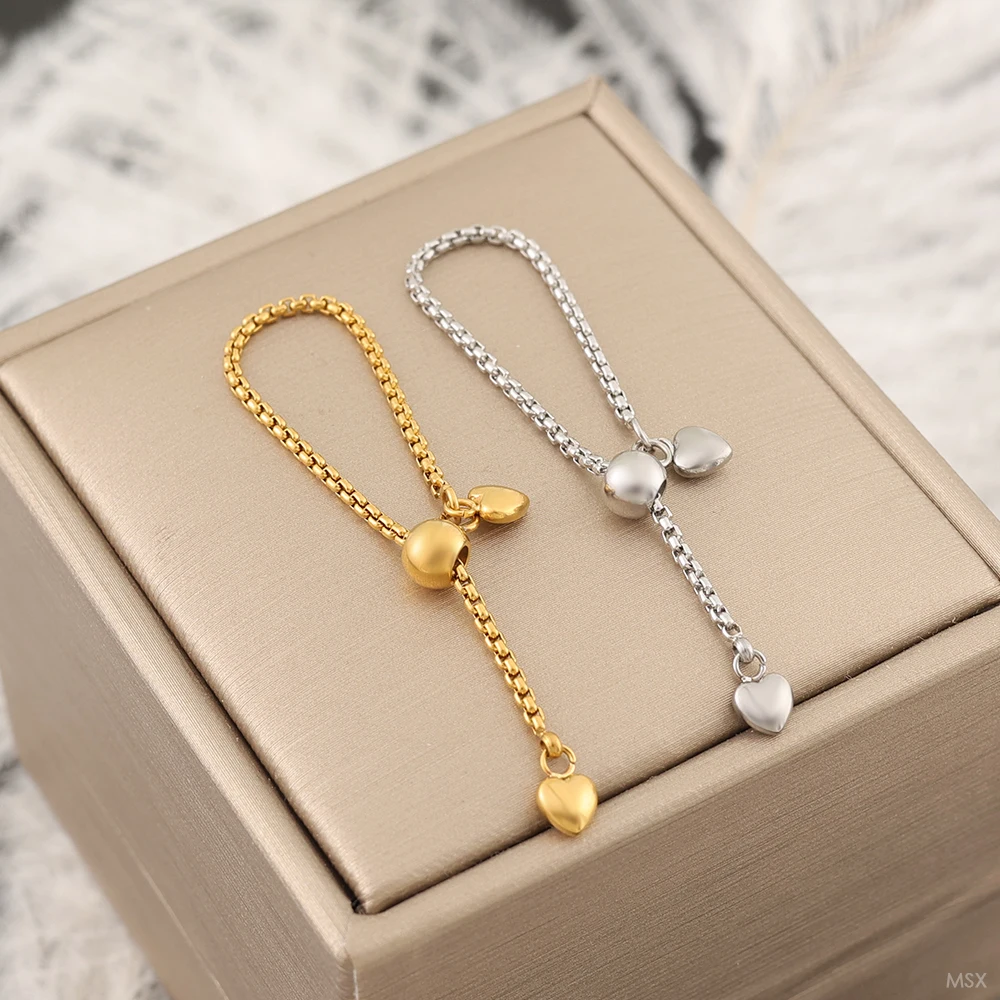 Vergoldete Kette Verstellbarer Edelstahl Damenring Paarringe Modischer und Eleganter Ästhetischer Schmuck Geschenk