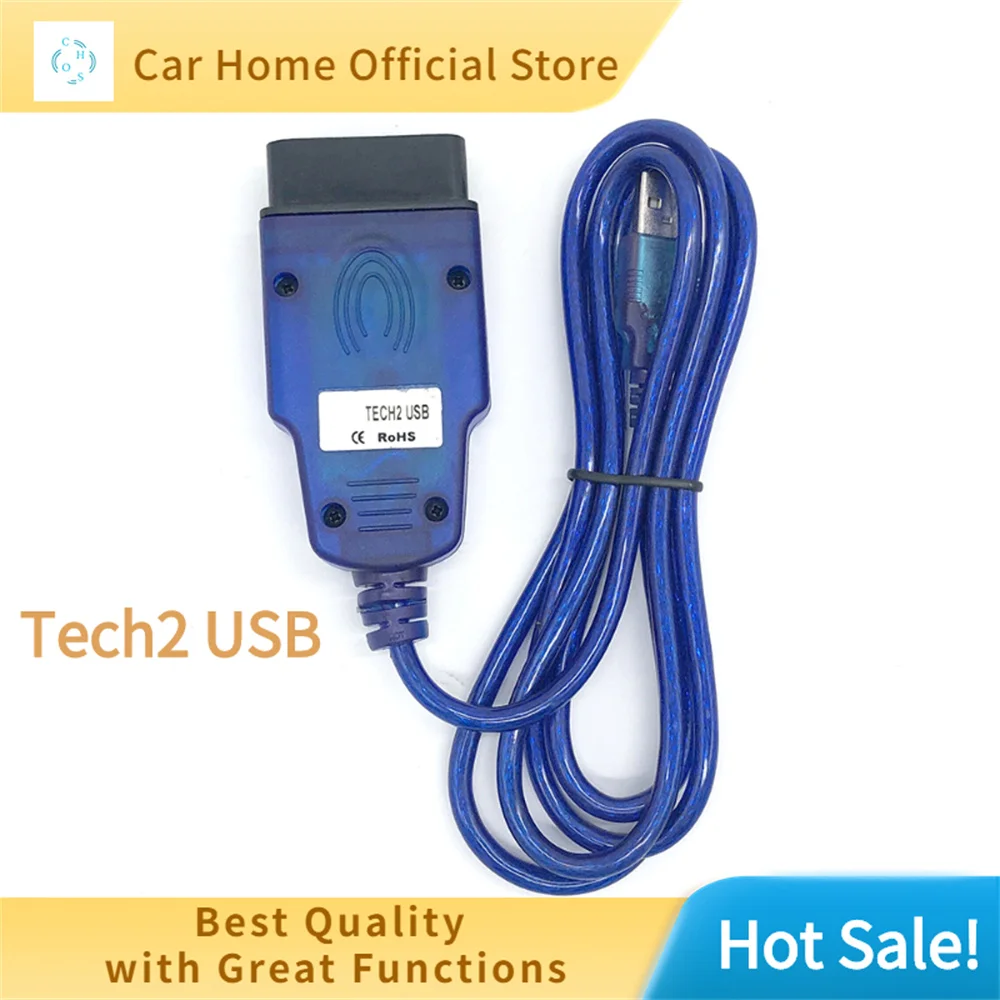 Connectors For Opel Tech2 USB Diagnostic Cables OBD Scanner Tool with FTDI FT232 Chip Good Quality