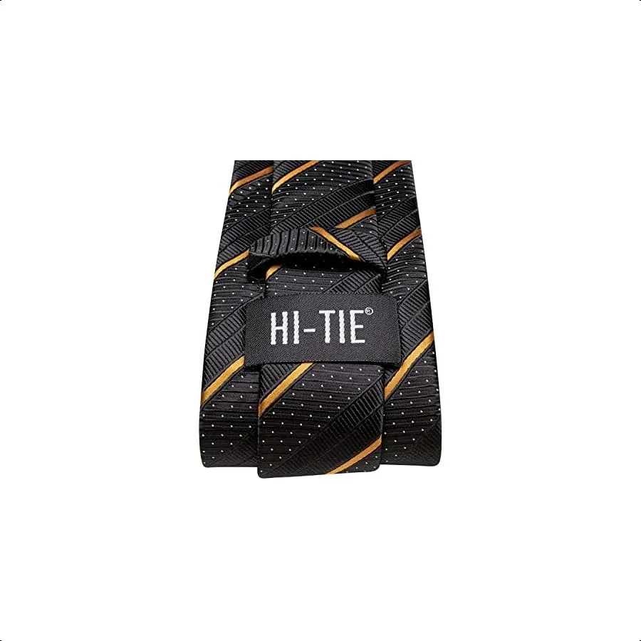 مجموعة ربطات عنق HiTie مقاس 63 بوصة 70 بوصة للرجال من الحرير طويلة جدًا وأزرار أكمام مربعة للجيب وربطة عنق بيزلي لحفلات الزفاف التجارية