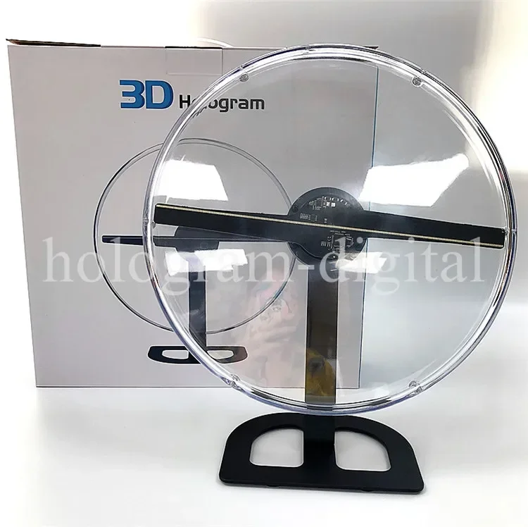 Wholesale 30CM Mini Portable Advertising Display Hologram 3D Led Display Fan Desktop 3D Holographic Led Fan Projector