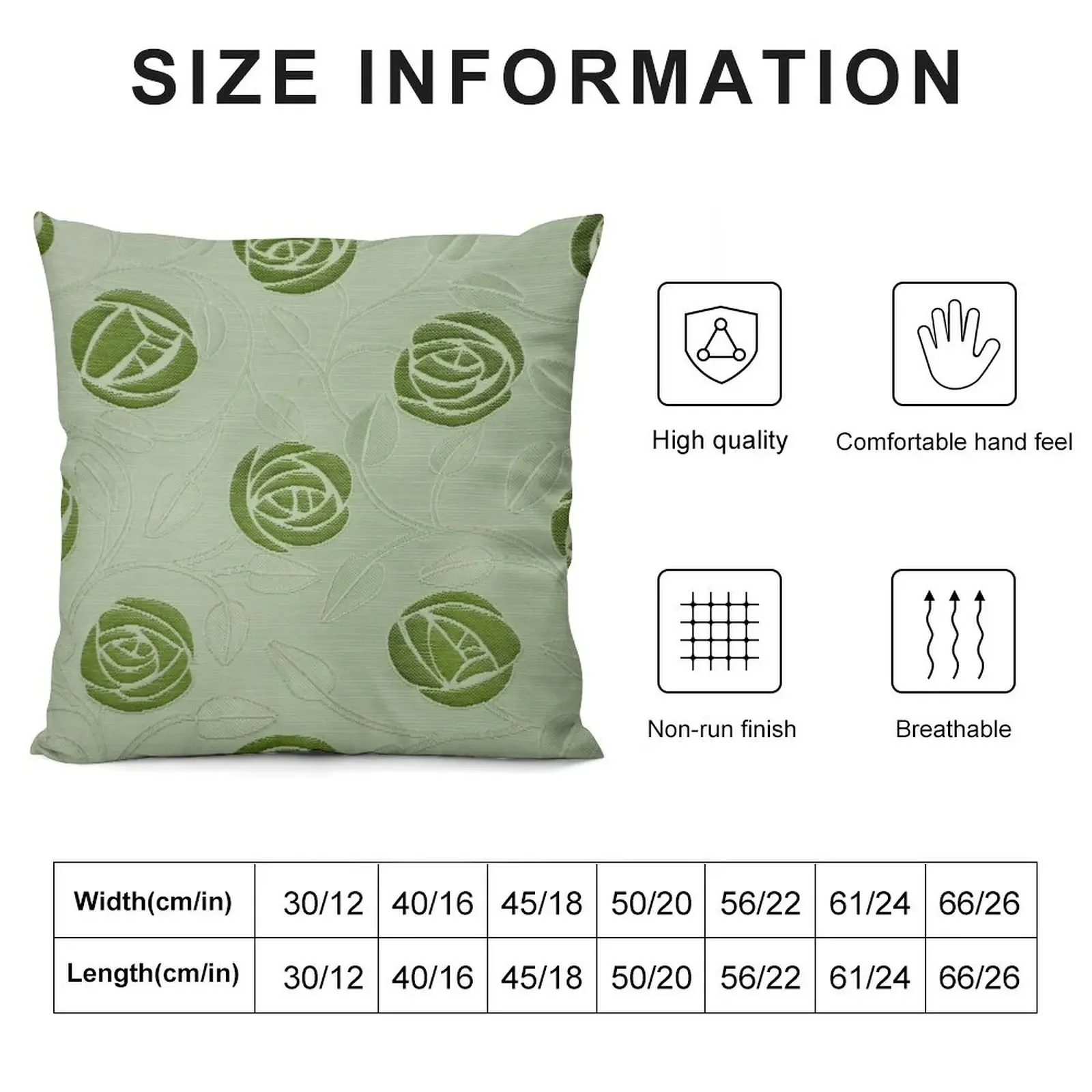 Charles rennie mackintosh rose,green ,charles rennie mackintosh abstract rose Throw Pillow Christmas Pillowcase pillow