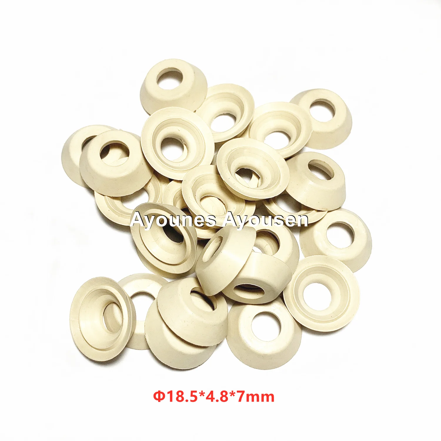 100pcs GDI Fuel Injector Rubber Seal 18.5*4.8*7mm for Volvo Penta Injector #23978742- 12671639