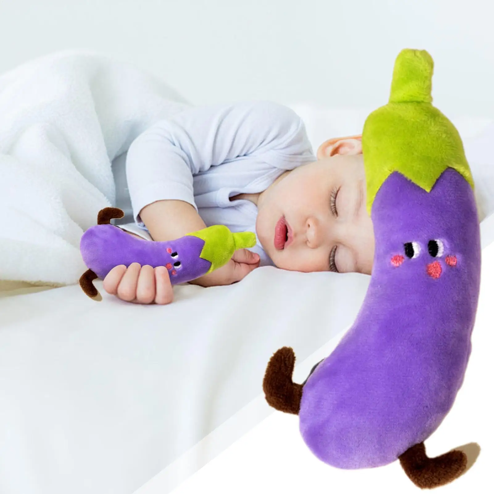 Baby Soother Toddler Calming Baby Sleep Plush Soother Doll For Boys Girls Resting Napping Bed Couch Home Road Trip Travel