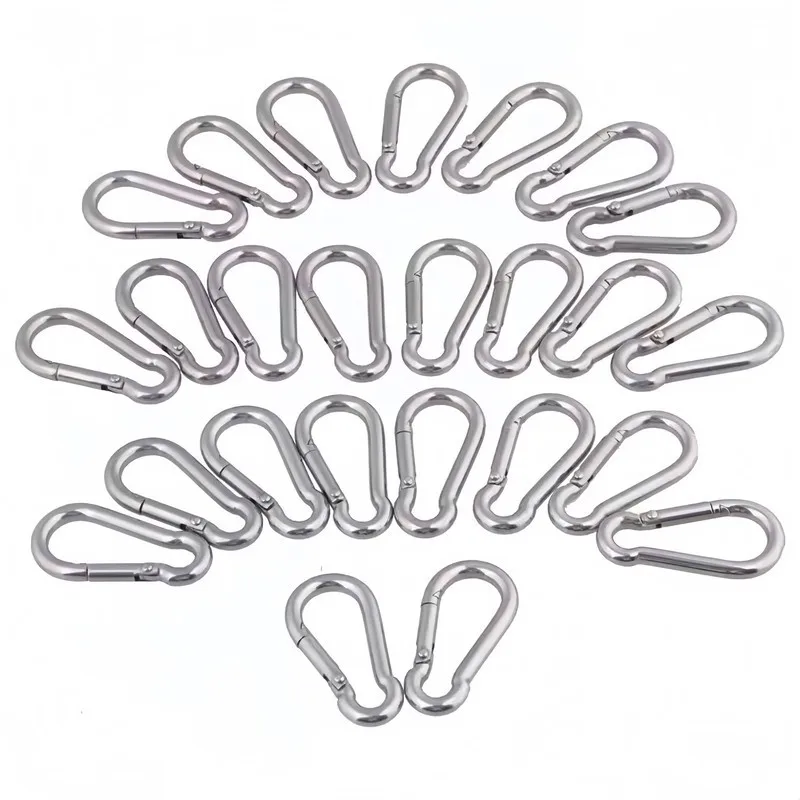 Carabiner Clips 20 pcs M7, Sturdy Metal Alloy, Compact Portable Size, for Daily Carry Accessories, Multipurpose