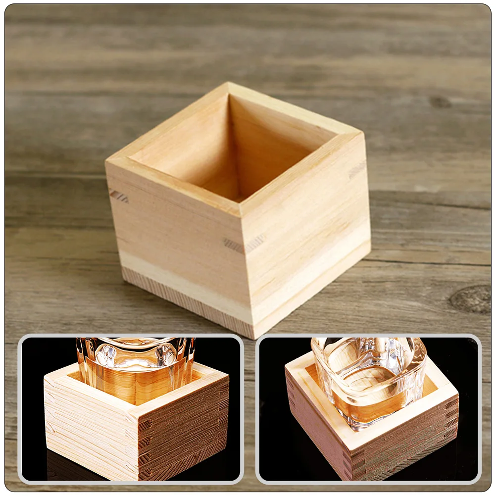 

Sake Drinking Utensils Traditional Sake Utensils Wooden Sake Cup Traditional Wood Sake Cup Traditional Sake Box