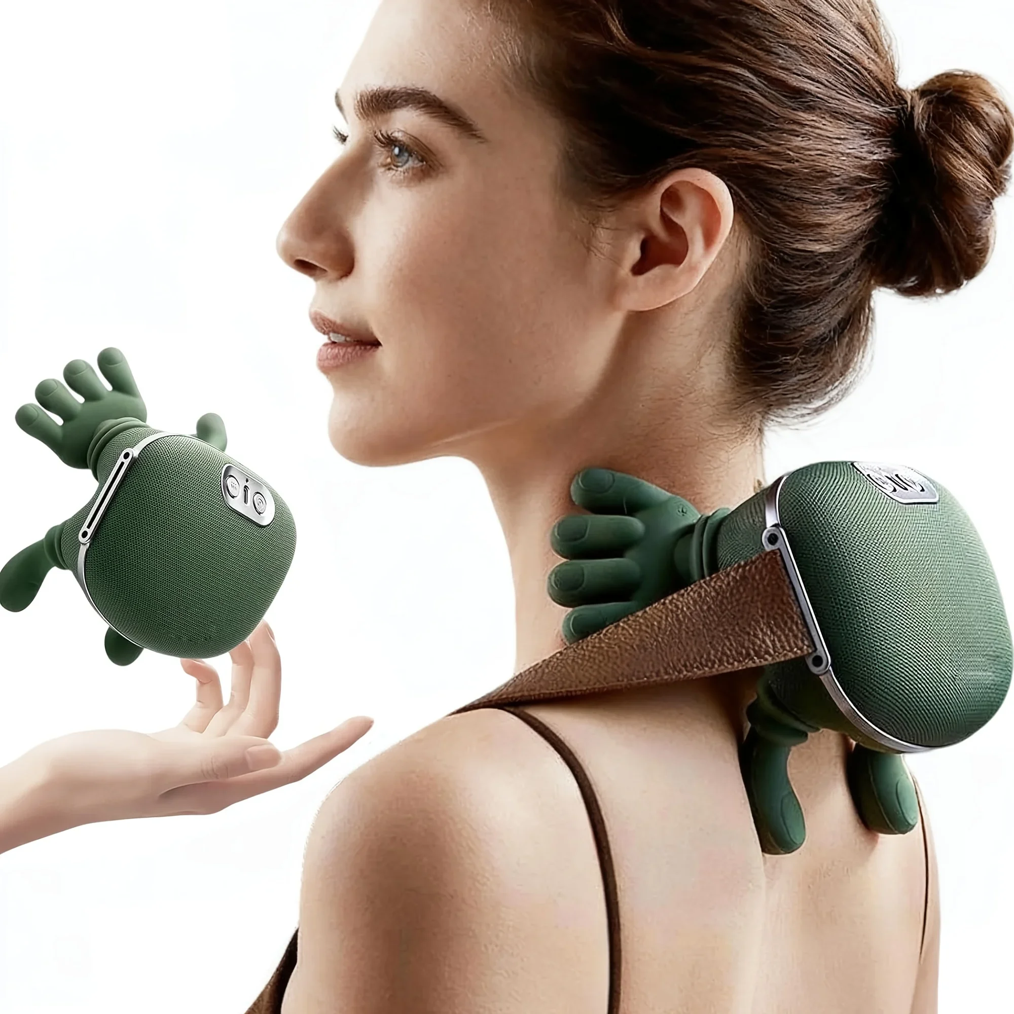 Bionic Neck Shoulder Massager N7 Kneading Massager Shawl 3-Level Modes Neck Cervical Waist Leg Body Muscles Massage Pillow