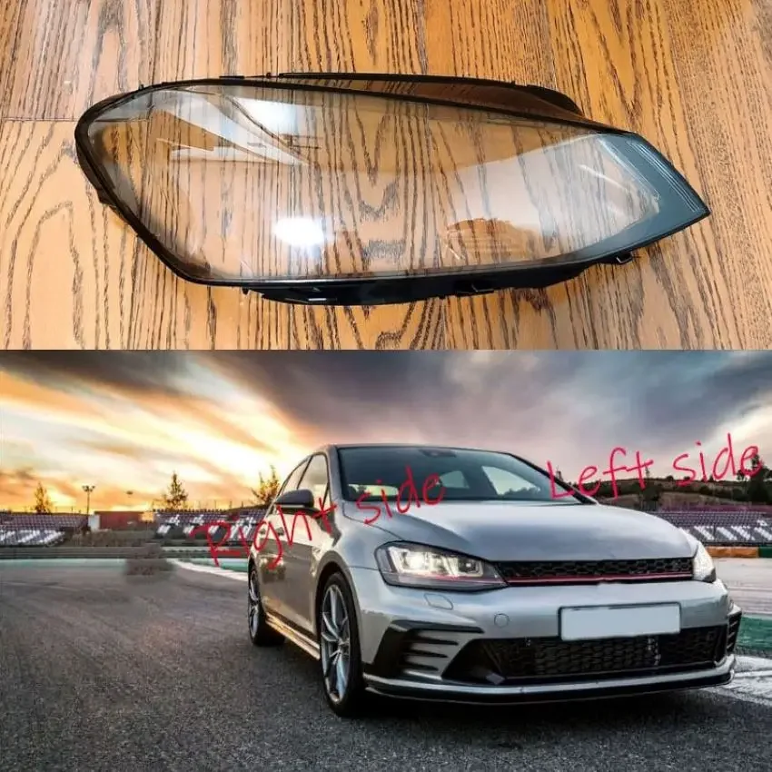 

For Volkswagen VW Golf 7 GTI MK7 2014 2015 2016 2017 Car Headlight Cover Headlamp Lens Auto Shell Cover