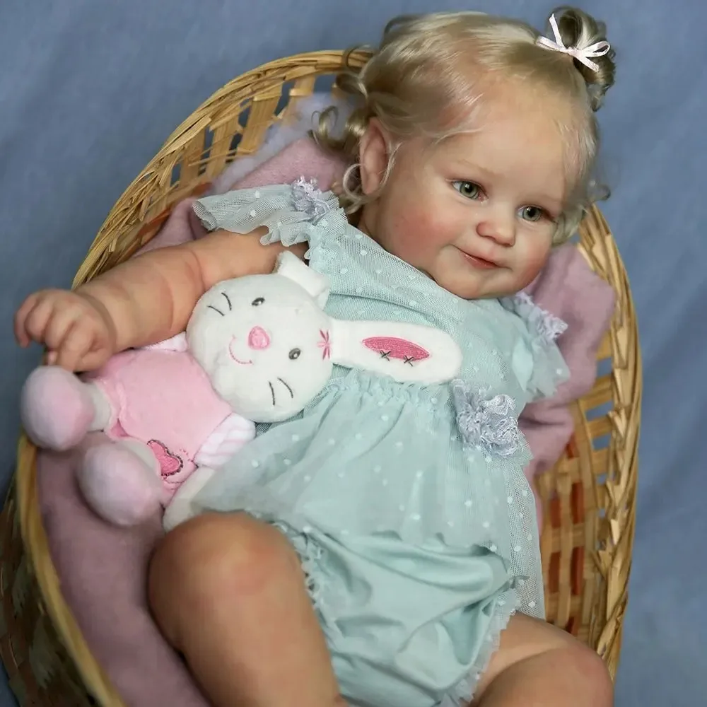 20 Inch Maddie Girl(Without Clothes) Full Body Soft Silicone Vinyl Bebe Newborn Doll Toy For Birthday Gift