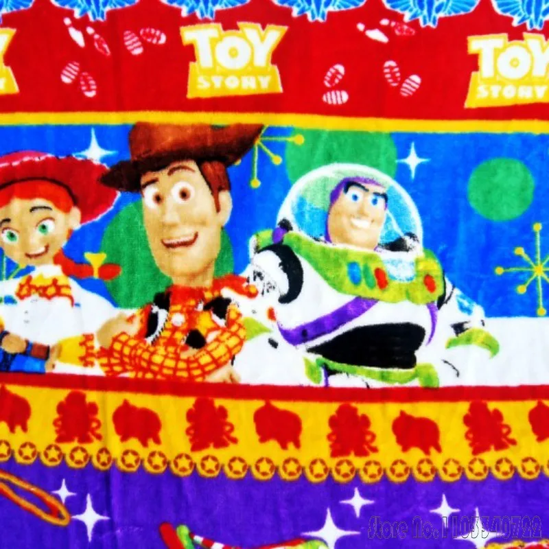 Anime Toy Story Woody Buzz Lightyear Blanket 70x100cm Throw Cartoon for Kids Baby Pet on Crib Plane Sofa Bed Cover