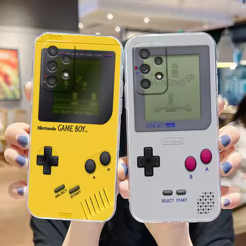 Clear Phone Case For Samsung A13 A20 A20S A21S A22 A23 A31 A32 A42 A51 A52 A53 A71 A72 4G 5G Case Funda Classic Game-Boy Model