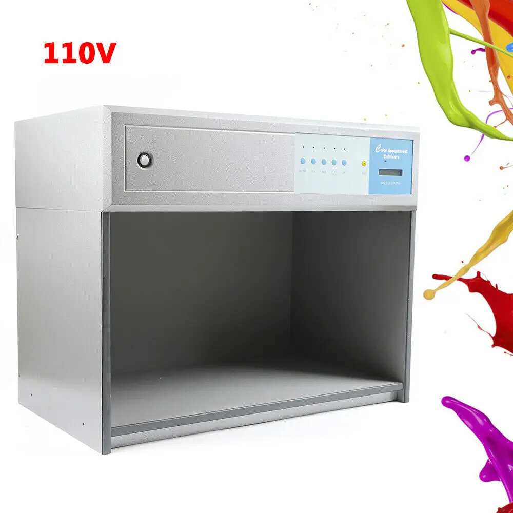 Color Matching Light Box Light Test Booth Industrial Color Assessment Cabinet 4-Light Sources Light Box