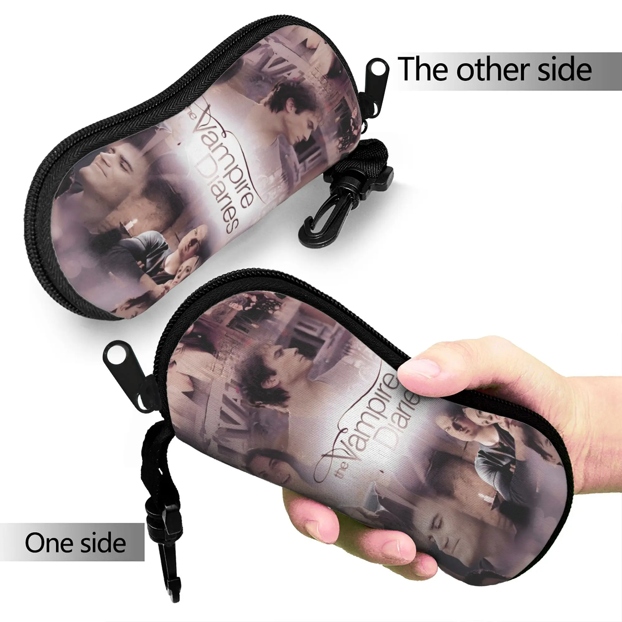 The Vampire Diaries Damon salvatore Glasses Case Sunglasses Case Unisex Classic Eyewear Accessory Custom Eyeglass Cases Cover