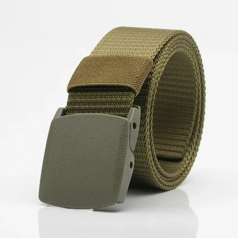 New Children\'s Belts Plastic Buckle Nylon Boys Children Casual Tactical Belt Kids Waistband Anti Allergy Students Waist Belt