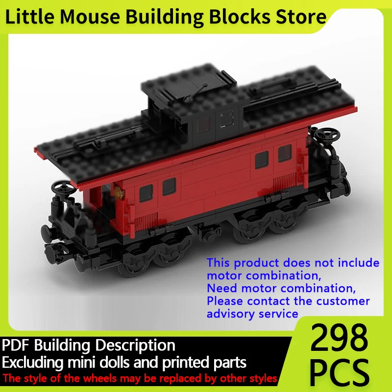 

City Car Model MOC Building Bricks Railway Train Rear Carriage Modular Technology Gifts Holiday Assemble Children Toys Suit