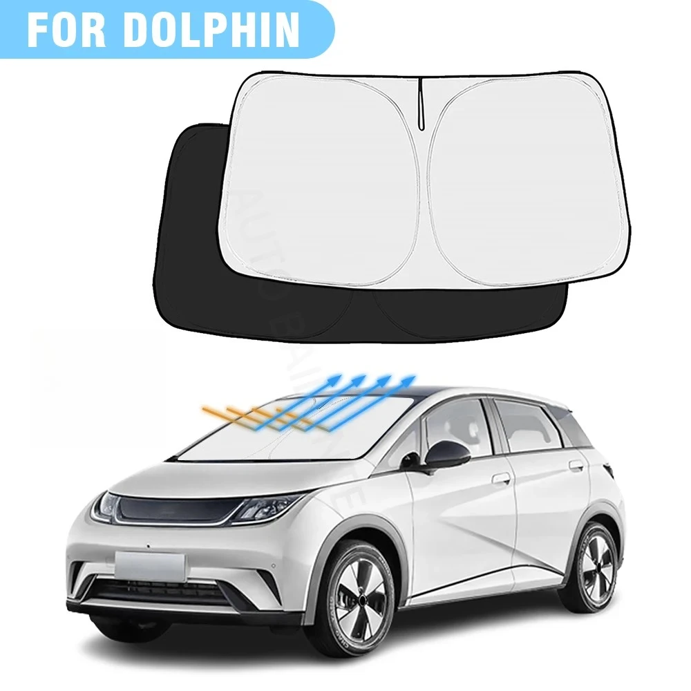 

For BYD Dolphin 2022 2023 2024 EV Car Windshield Sunshade Cover Front Window Sun Shade Visor Car Interior UV Protection
