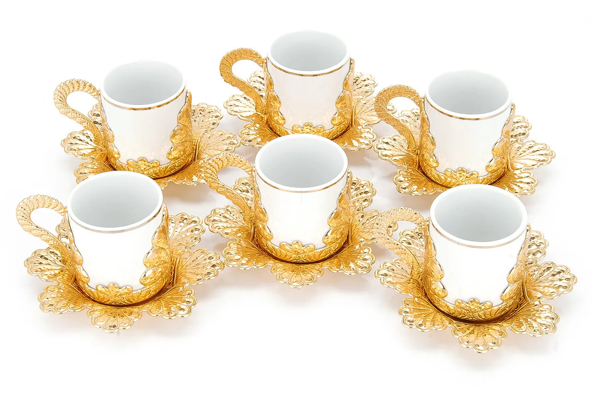 IQRAH Drop 6 Coffee Presentation Cup Set Yellow