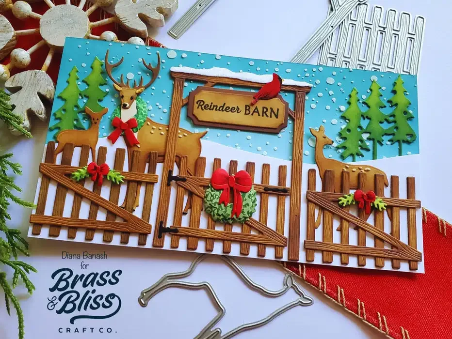 البونسيتة عيد الميلاد ندفة الثلج هولي يهتف المزارعين بلوم بوغس قطع معدنية يموت واضح Stamps Stencil DIY بها بنفسك سجل القصاصات الحرفية