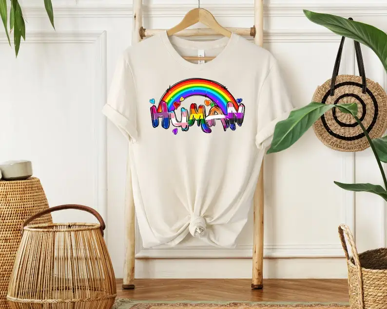 Rainbow Pride Human Rights T-Shirt - LGBTQ+ Equality Tee