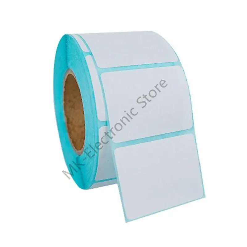 

R2LF 800Pcs Thermal Label Water Oil Resistant Adhesive White Sticker Label Smudge Resistant Address Labels Blank Roll