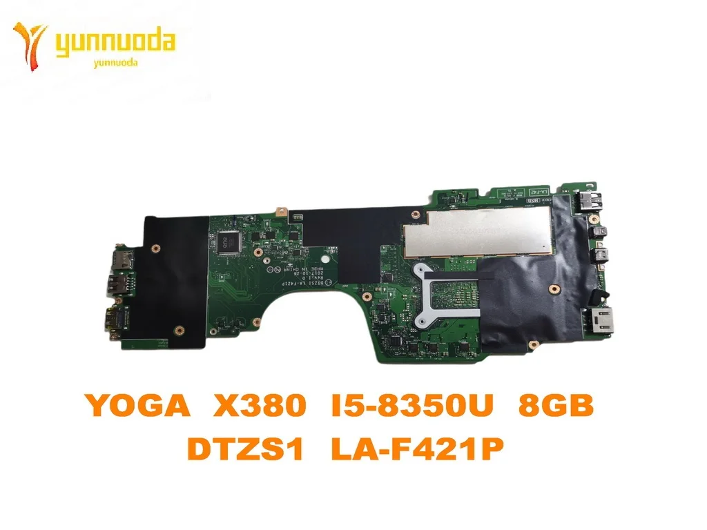 Original for Lenovo Thinkpad YOGA  X380   Laptop  motherboard I5-8350U  8GB  DTZS1  LA-F421P  tested good free shipping