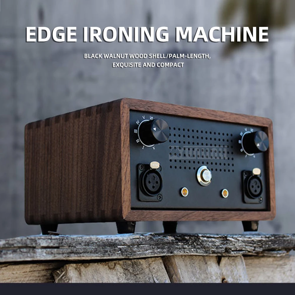 

​ Electric Leather Edge Creaser, Professional Heated Edge Burnisher for Leathercraft, with Groover and Creasing Tools