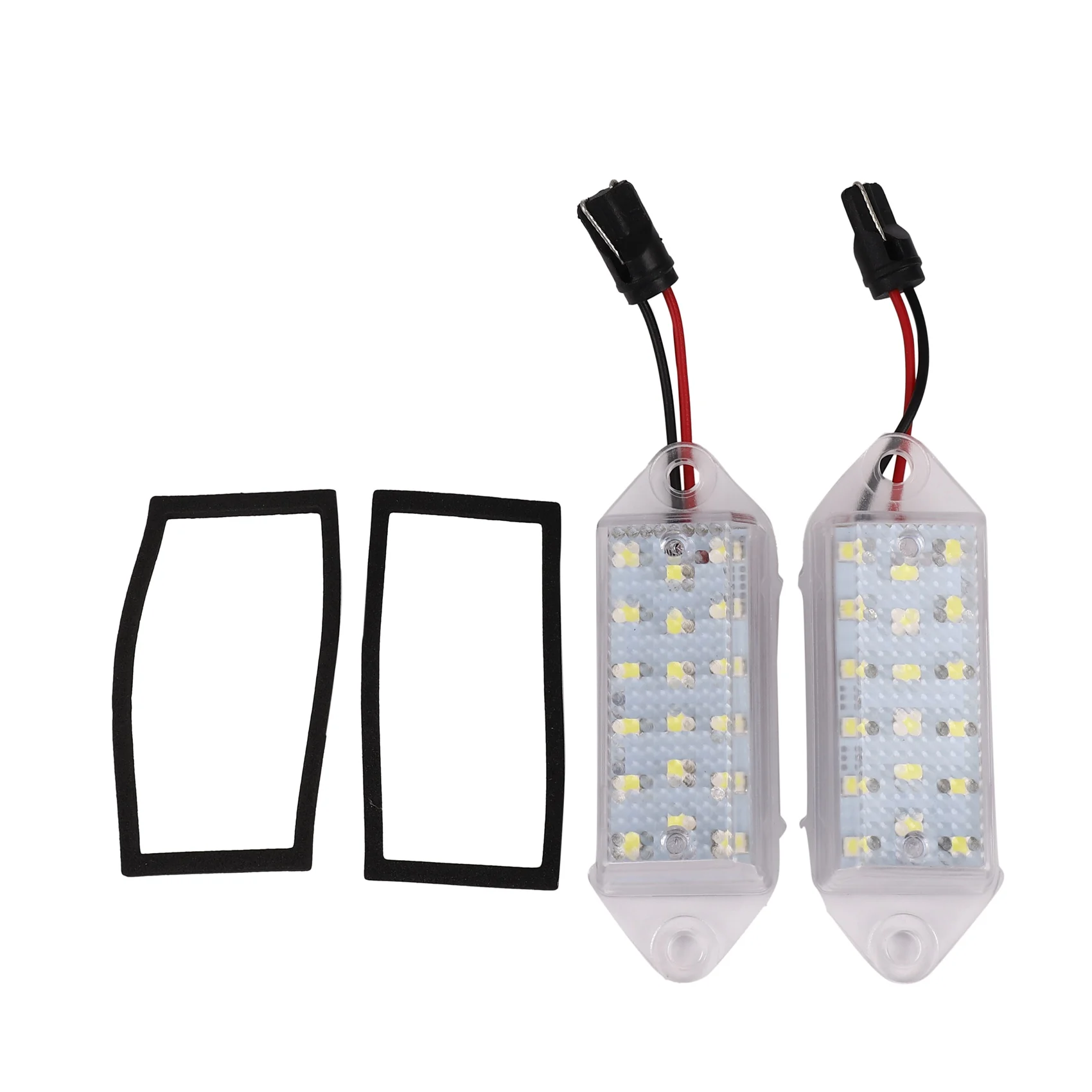 Erro livre lâmpadas de matrícula LED, 18Smd, branco, luz de matrícula, lâmpada para Mitsubishi Lancer X Evo 2003-2017, 2pcs