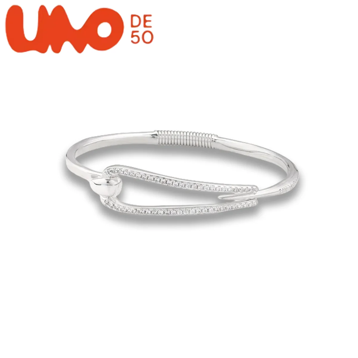 

UNODE50 bracelet with smooth lines, simple and luxurious, open mouth bracelet, classic and versatile, fashionable women's jewelr