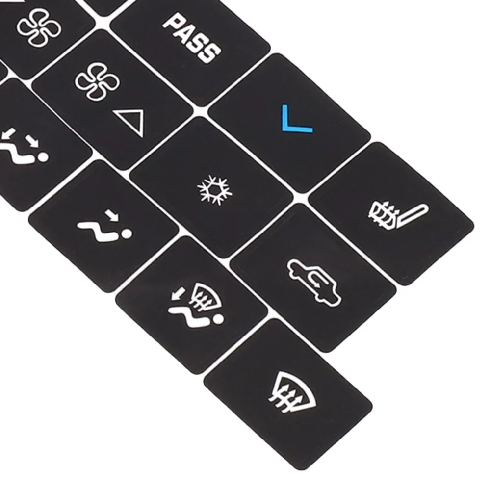Interior Sticker Repair 1pc A/C Button Climate Control Decal Sticker High Grade Vinyl High Quality Replacement