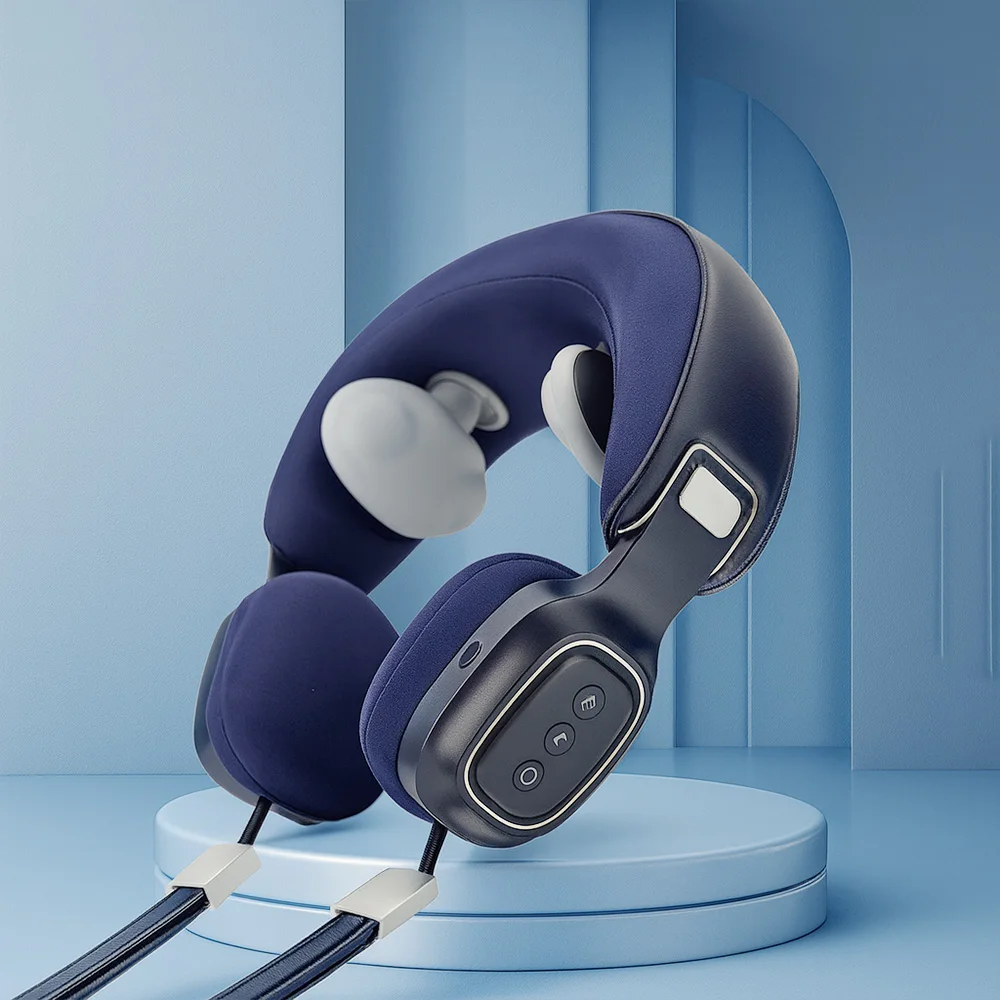 Alat Pijat Leher dan Bahu Portabel Smart Library dengan Fungsi Pemanas untuk Meredakan Nyeri dan Relaksasi