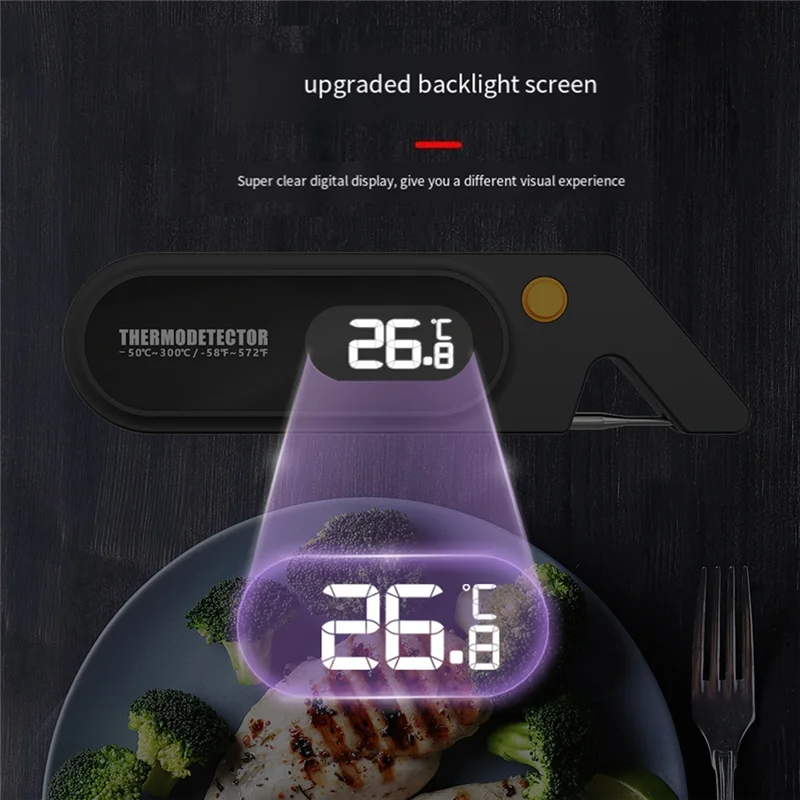 

【Hot Cake】Stainless Steel BBQ Food Meat Digital Thermometer Instant Reading Kitchen Cooking Digital Meat Thermometer