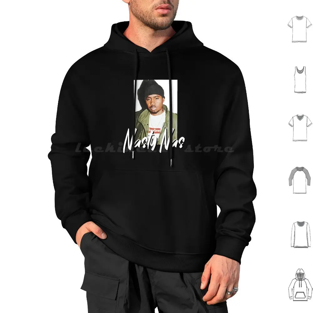 Hoodie cotton Long Sleeve Nas Illmatisch Rap Hip Hop Nas Illmatic Album Cover Stillmatisch Es Wurde Geschrieben K ?