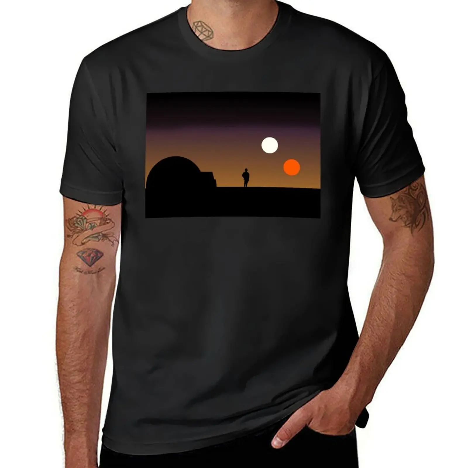 

The Double Sunset... T-Shirt basketball graphic tees boys animal print anime stuff heavyweight t shirts for men