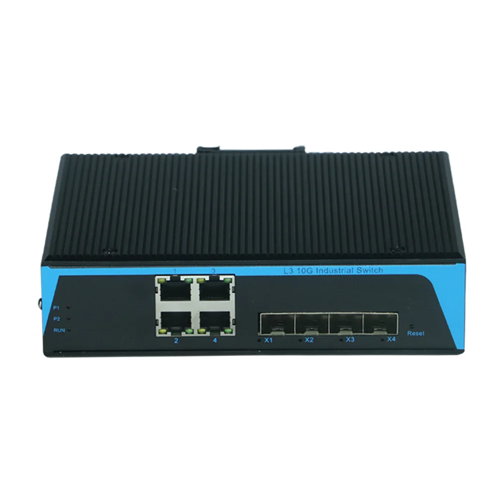 Four 10G SFP Optical Ports and Four 10M/100M/1000M/2500M Base-T Adaptive Electrical Ports Industrial-grade Switches 2.5gb Switch