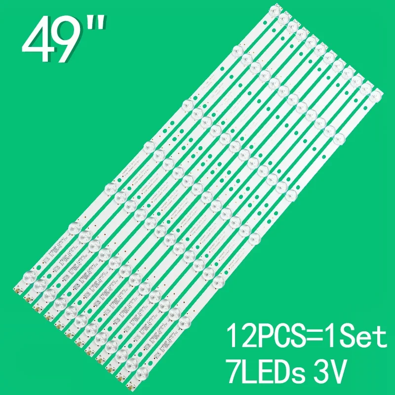 LED backlight strip for 49'' TV 49L621U 49l621 K490WDR A1 4708-K49WDR-A1212K11 4708-K49WDR-A1213K11