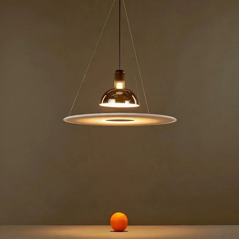 

Italy FLos Frisbi Flying Saucer Pendant Lamp for Bedroom Dining Kitchen Island Living Room House Decor Led UFO Lighting Fixture